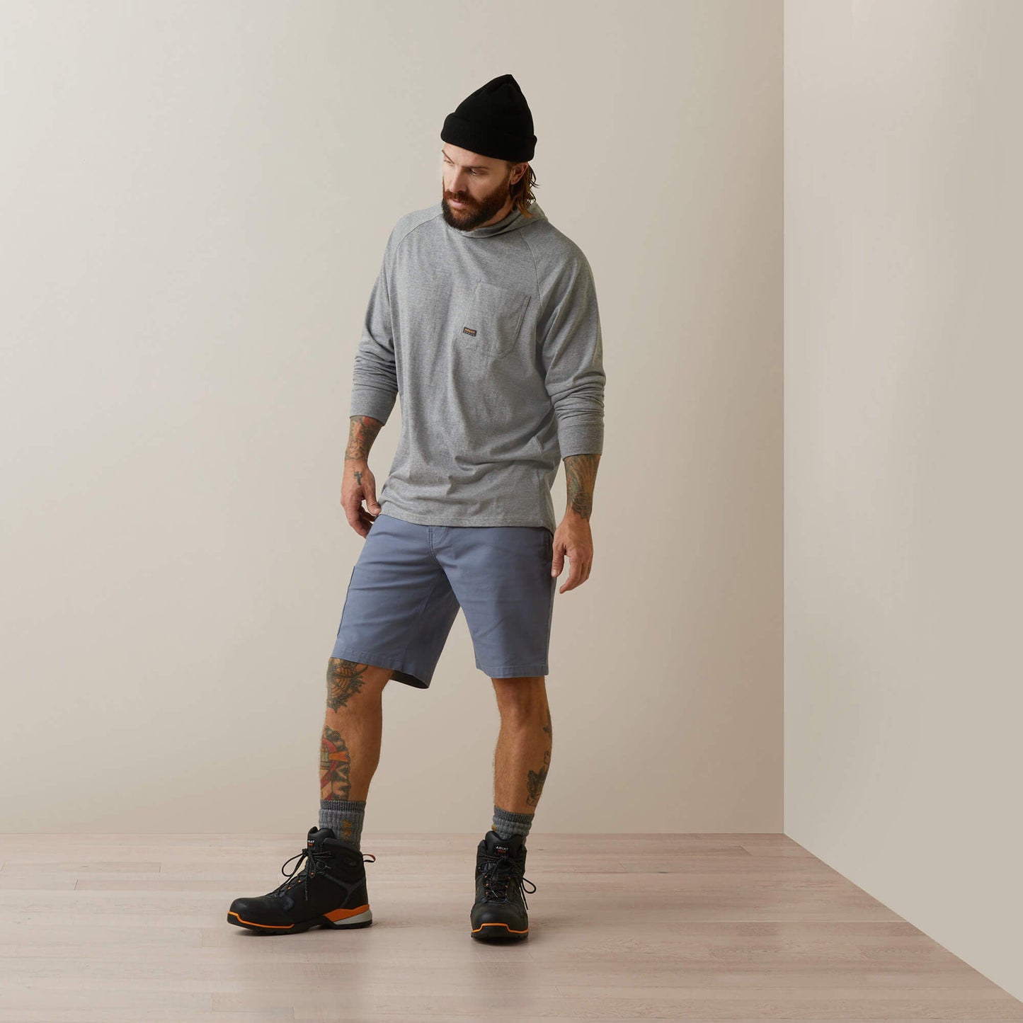 Rebar Cotton Strong Hooded T-Shirt Men | Ariat discount