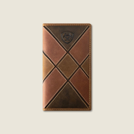 Patchwork Embroidered Logo Rodeo Wallet Men | Ariat sale