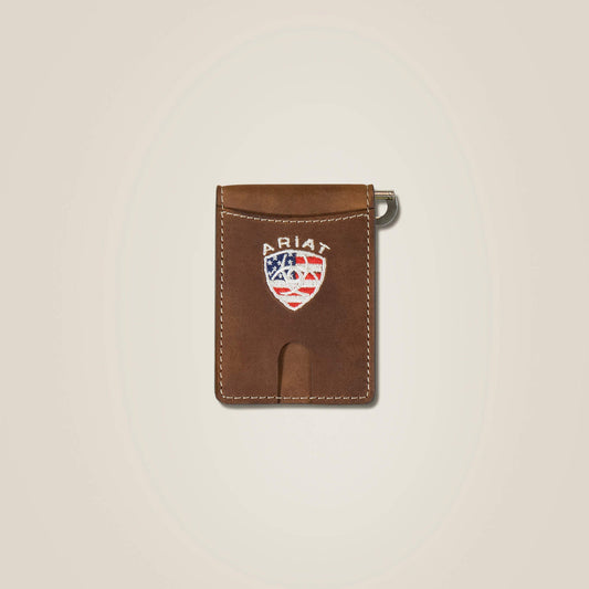 Flag Shield Clip Wallet Men | Ariat sale