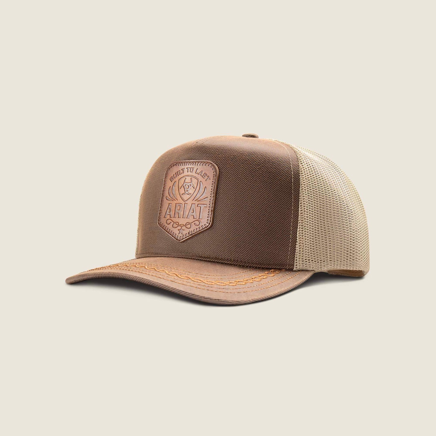 Oilskin Faux Leather Patch Cap Men | Ariat for sale