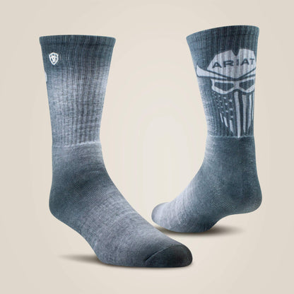 Incognito Graphic Crew Work Sock 2 Pair Multi Color Pack Men / Women | Ariat online