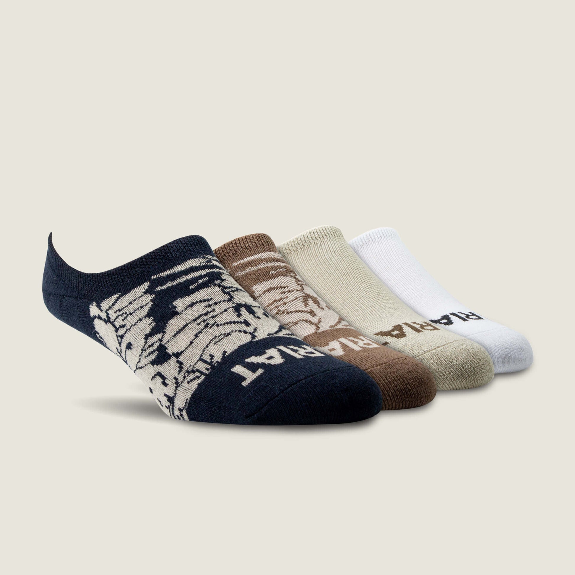 Hilo No Slip No Show Sock 4 Pair Multi Color Pack Men | Ariat for sale