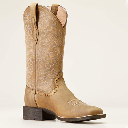 Round Up Remuda Wide Square Toe Western Boot Women | Ariat on sale