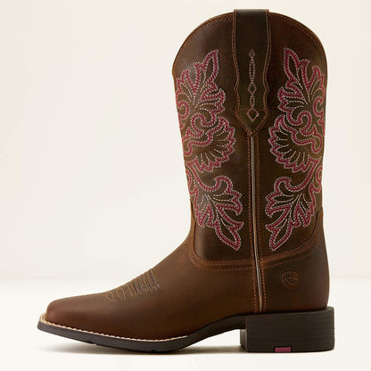 Round Up StretchFit Wide Square Toe Western Boot Women | Ariat on sale