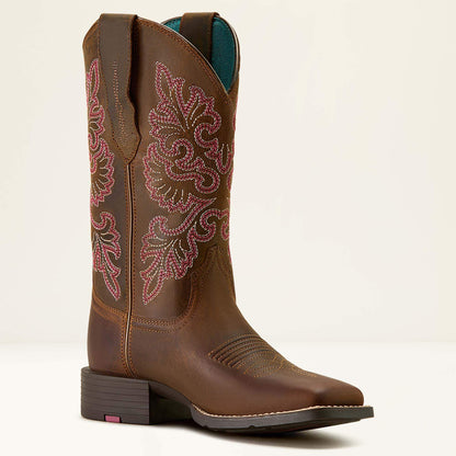 Round Up StretchFit Wide Square Toe Western Boot Women | Ariat on sale