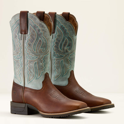 Hybrid Ranchwork Wide Square Toe Western Boot Women | Ariat sale