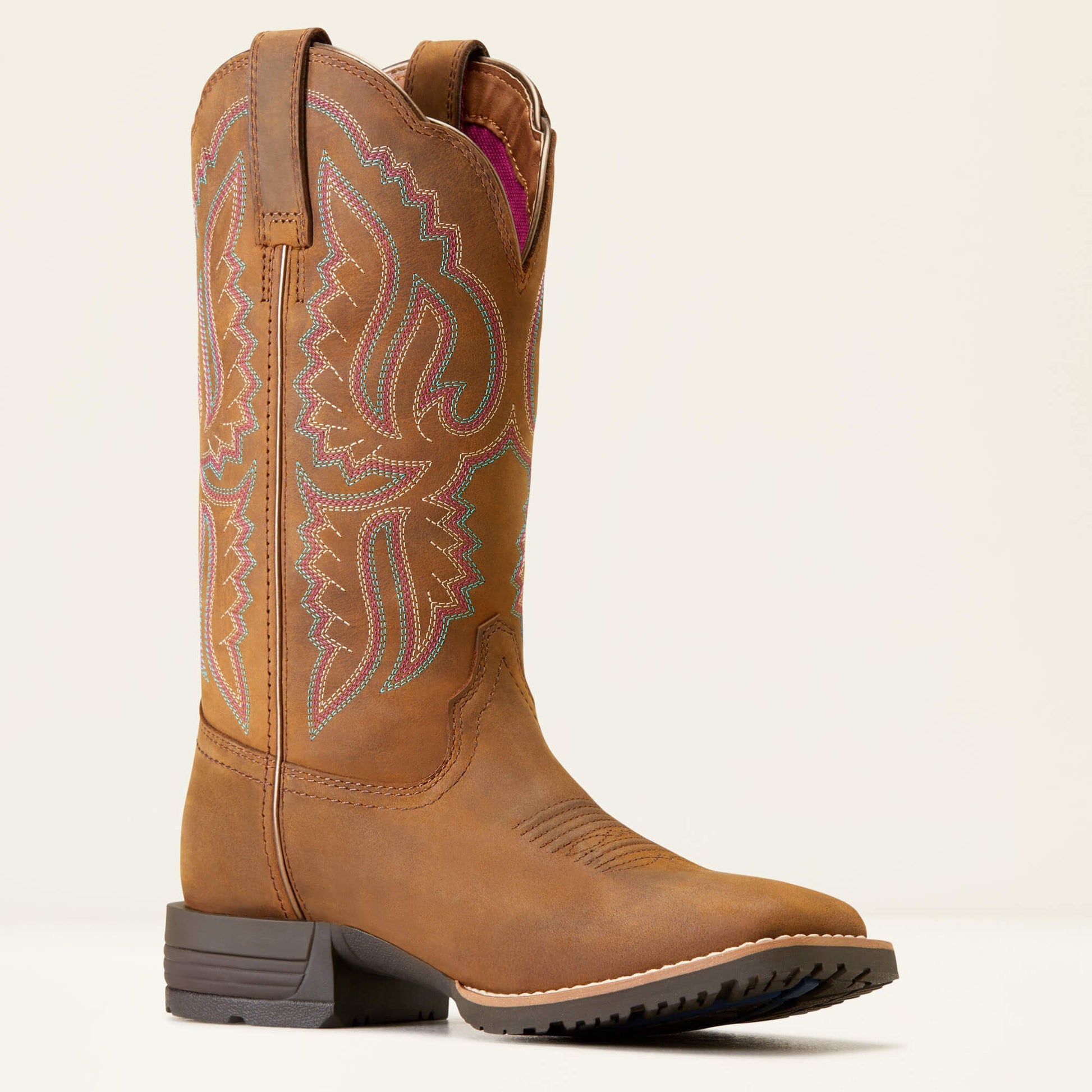 Hybrid Ranchwork Wide Square Toe Western Boot Women | Ariat online shop