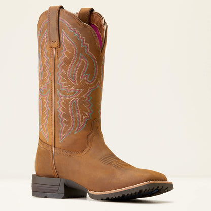 Hybrid Ranchwork Wide Square Toe Western Boot Women | Ariat online shop