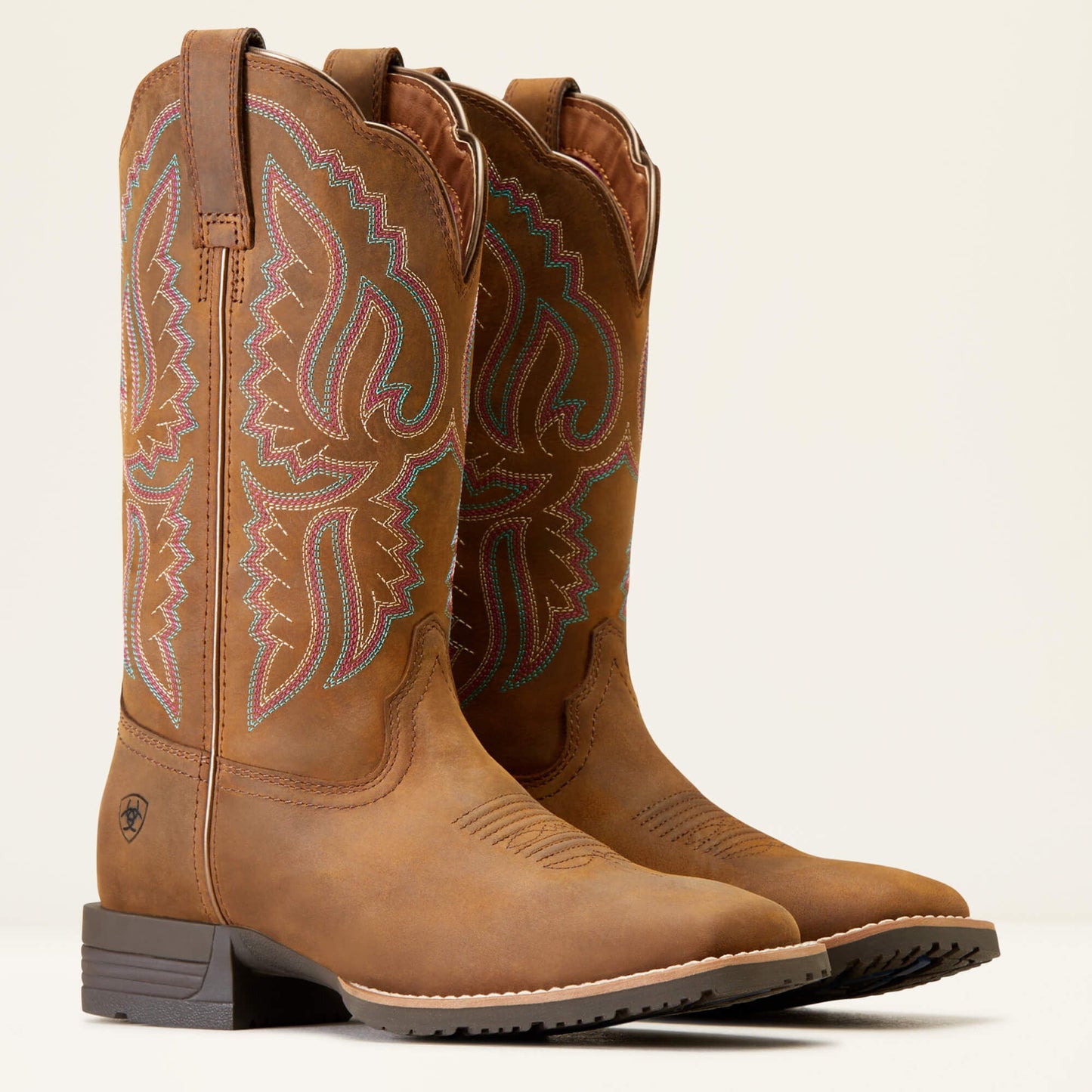 Hybrid Ranchwork Wide Square Toe Western Boot Women | Ariat online shop