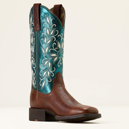 Round Up Holly Wide Square Toe Western Boot Women | Ariat discount