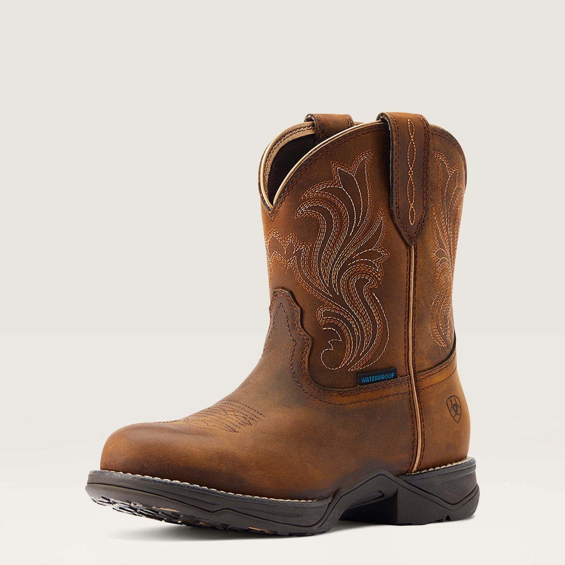 Anthem Round Toe Shortie Waterproof Western Boot Women | Ariat discount