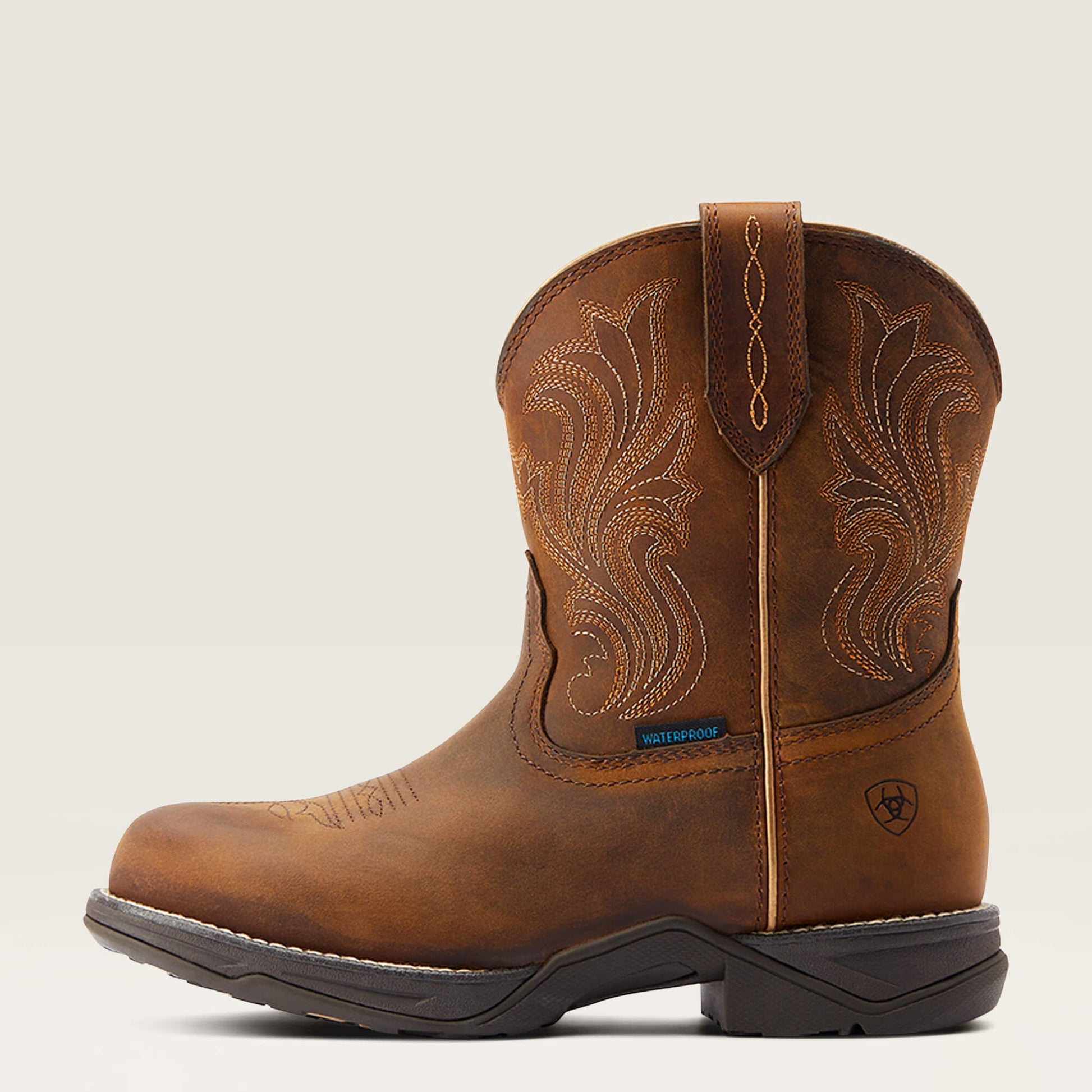 Anthem Round Toe Shortie Waterproof Western Boot Women | Ariat discount