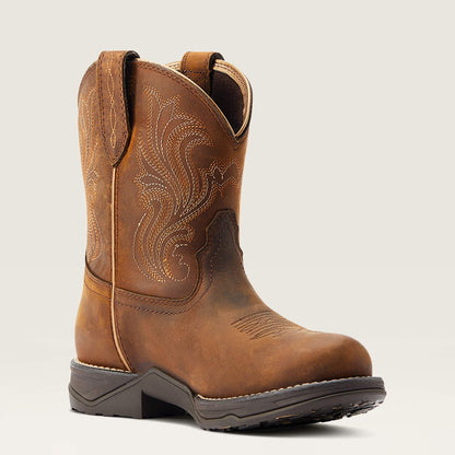 Anthem Round Toe Shortie Waterproof Western Boot Women | Ariat discount