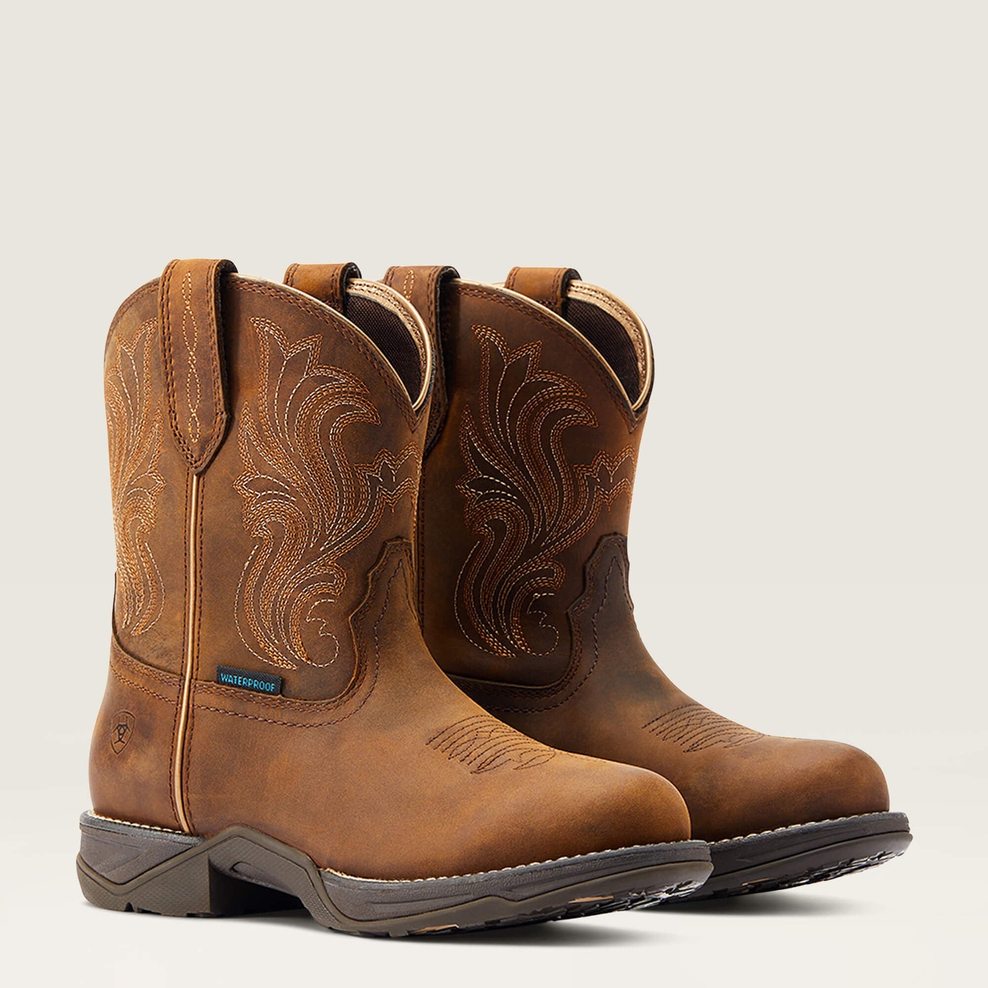 Anthem Round Toe Shortie Waterproof Western Boot Women | Ariat discount