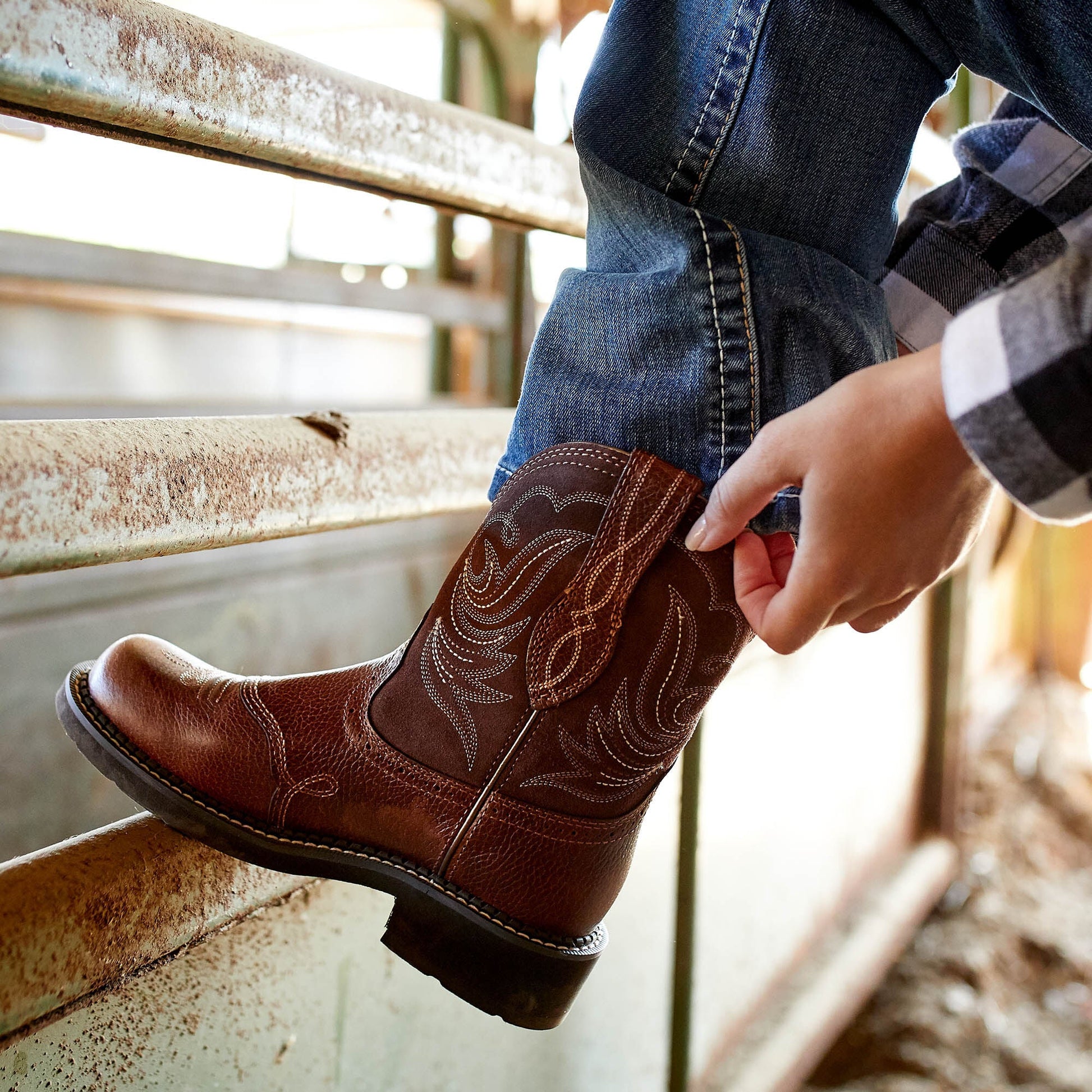 Fatbaby Heritage Dapper Western Boot Women | Ariat on sale