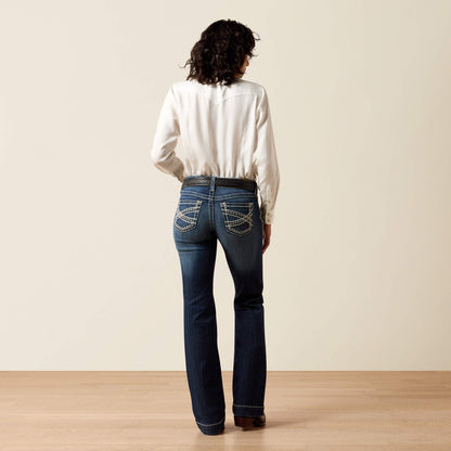 Trouser Mid Rise Stretch Entwined Wide Leg Jean Women | Ariat discount