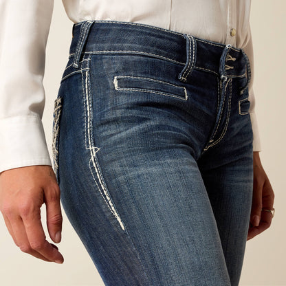 Trouser Mid Rise Stretch Entwined Wide Leg Jean Women | Ariat discount