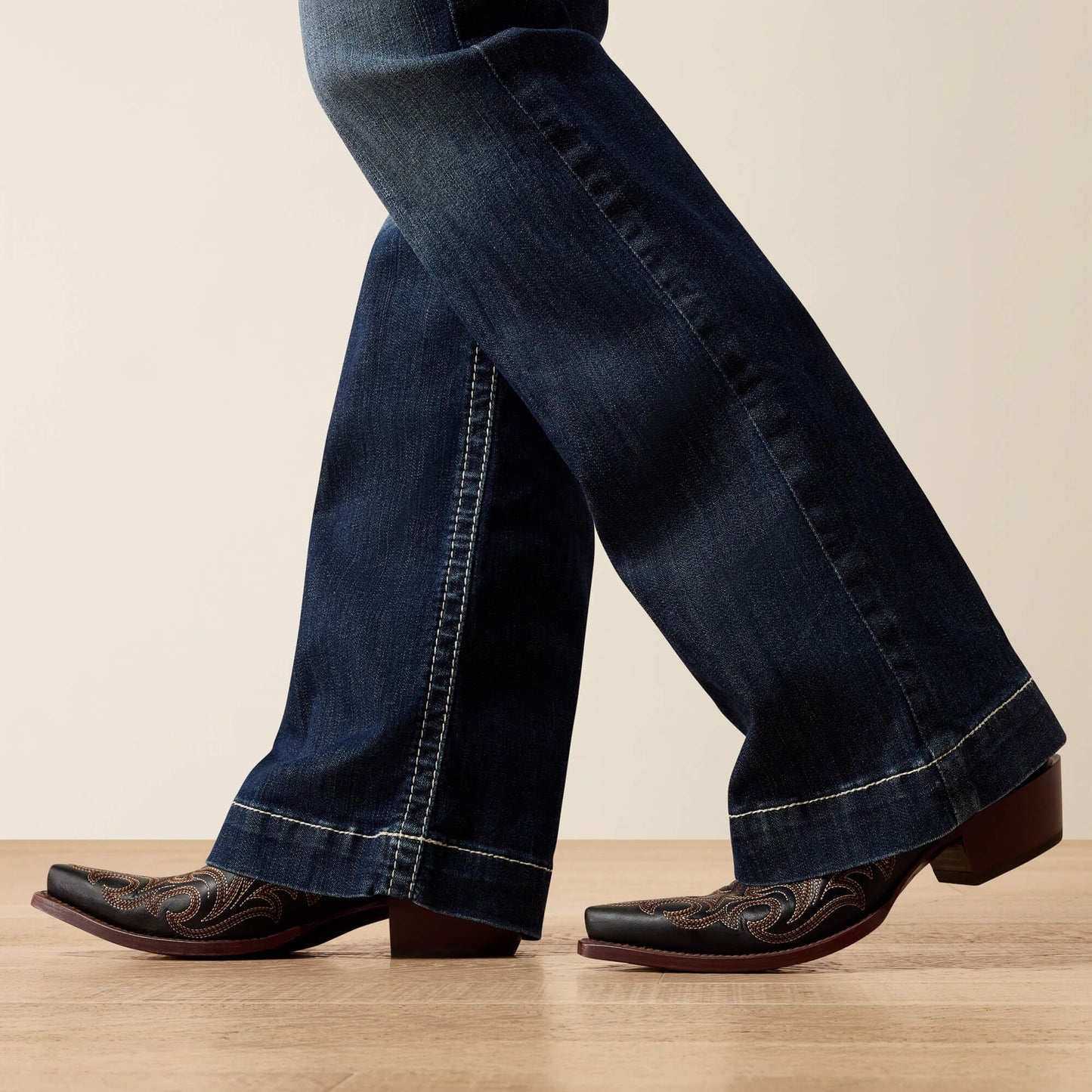 Trouser Mid Rise Stretch Entwined Wide Leg Jean Women | Ariat discount