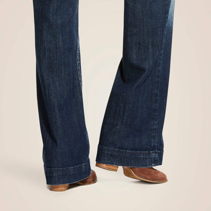 Trouser Mid Rise Stretch Entwined Wide Leg Jean Women | Ariat discount