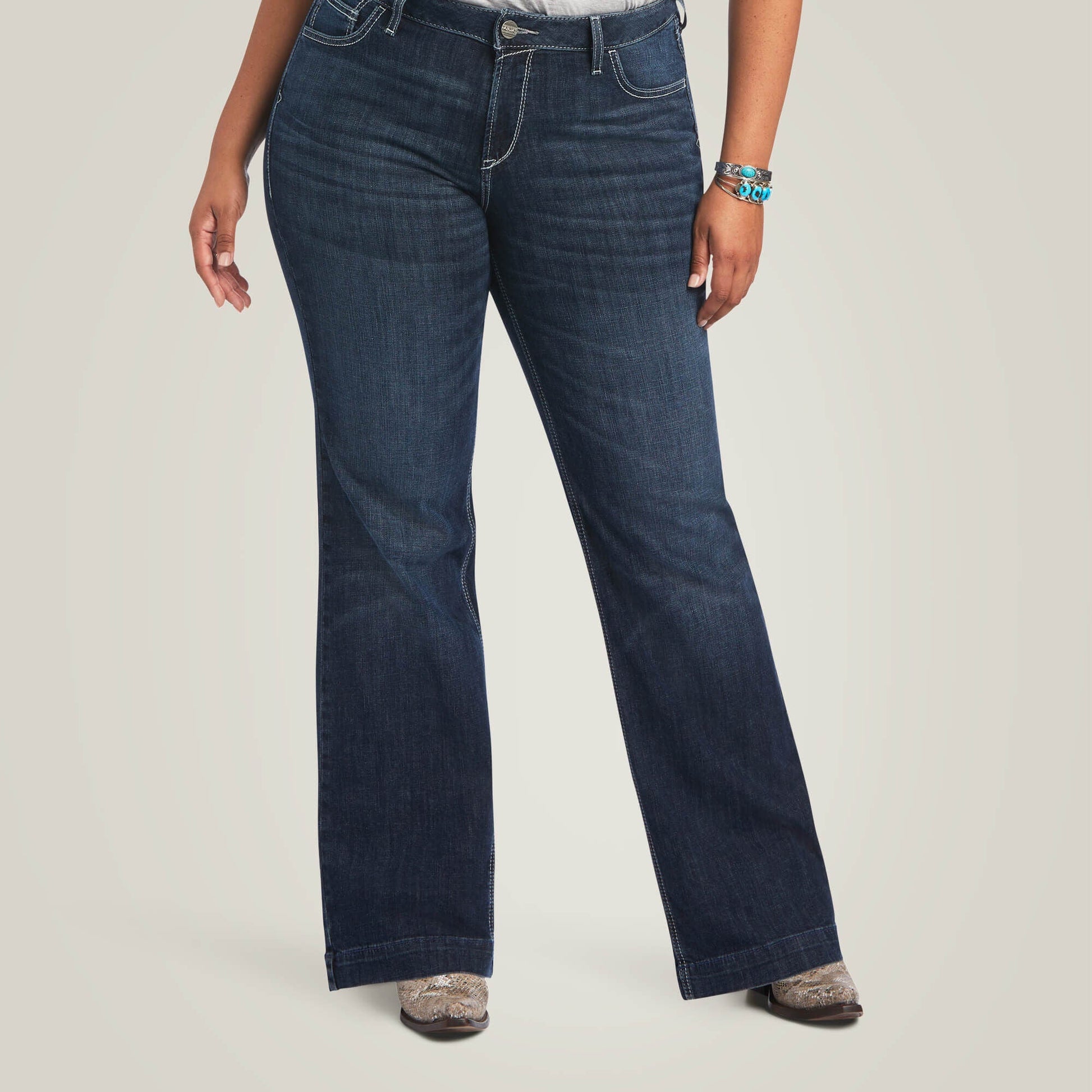 Trouser Perfect Rise Aisha Wide Leg Jean Women | Ariat online