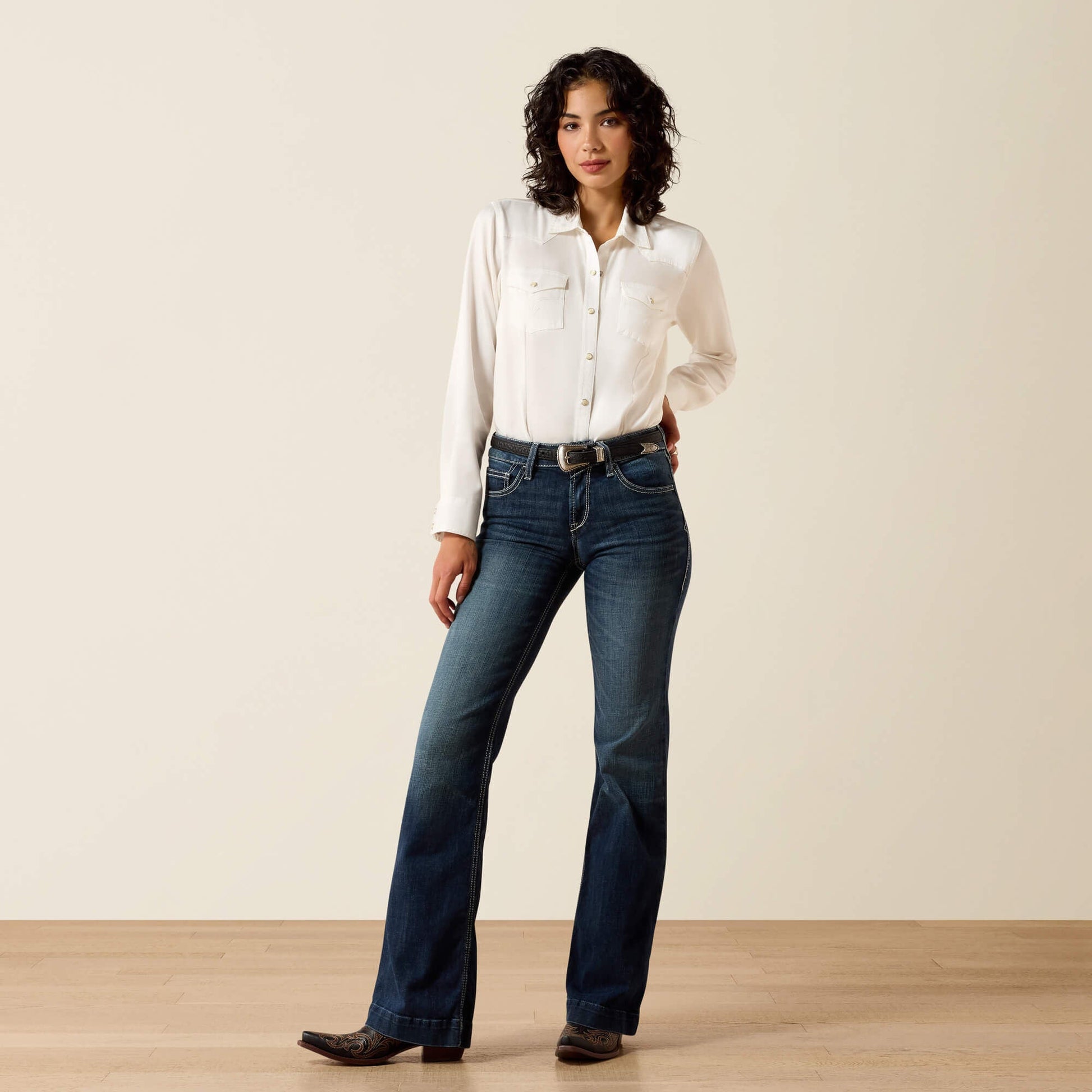 Trouser Perfect Rise Aisha Wide Leg Jean Women | Ariat online