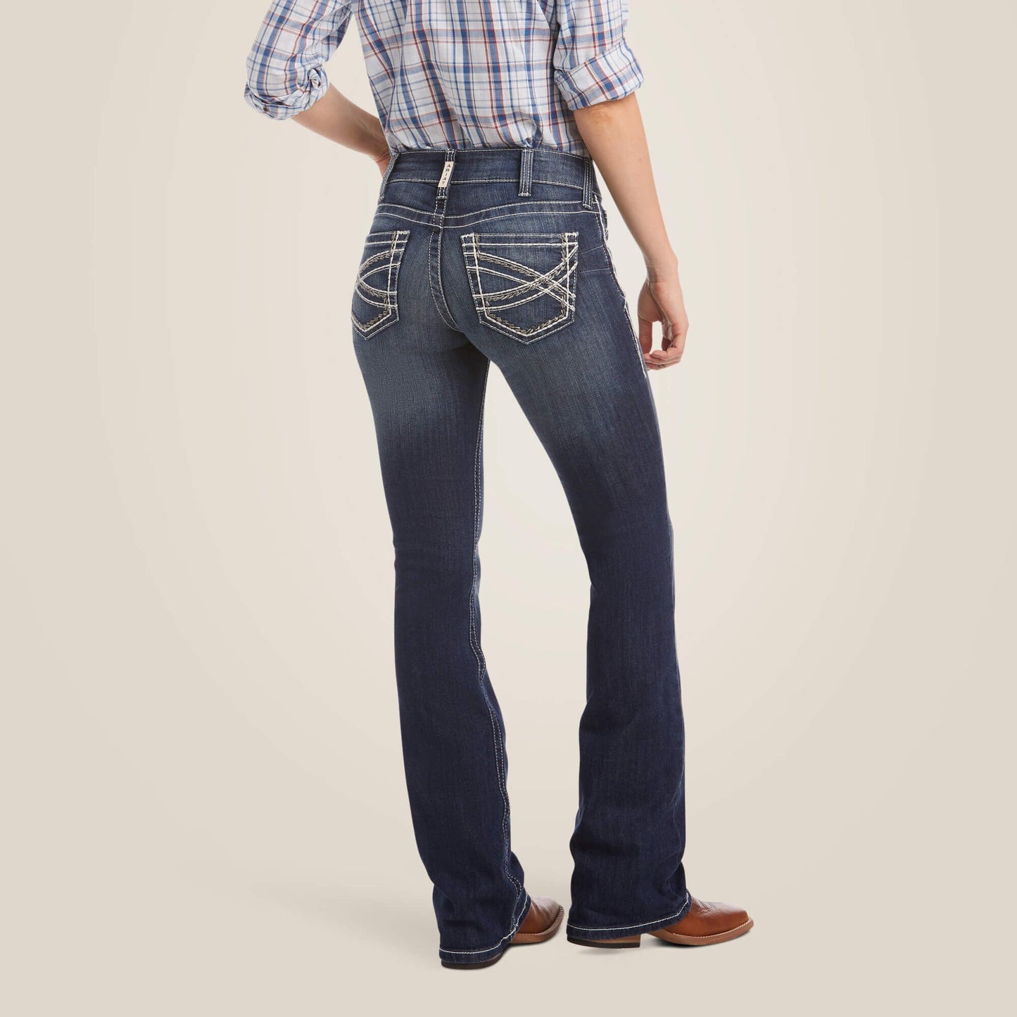 R.E.A.L. Mid Rise Stretch Entwined Boot Cut Jean Women | Ariat outlet