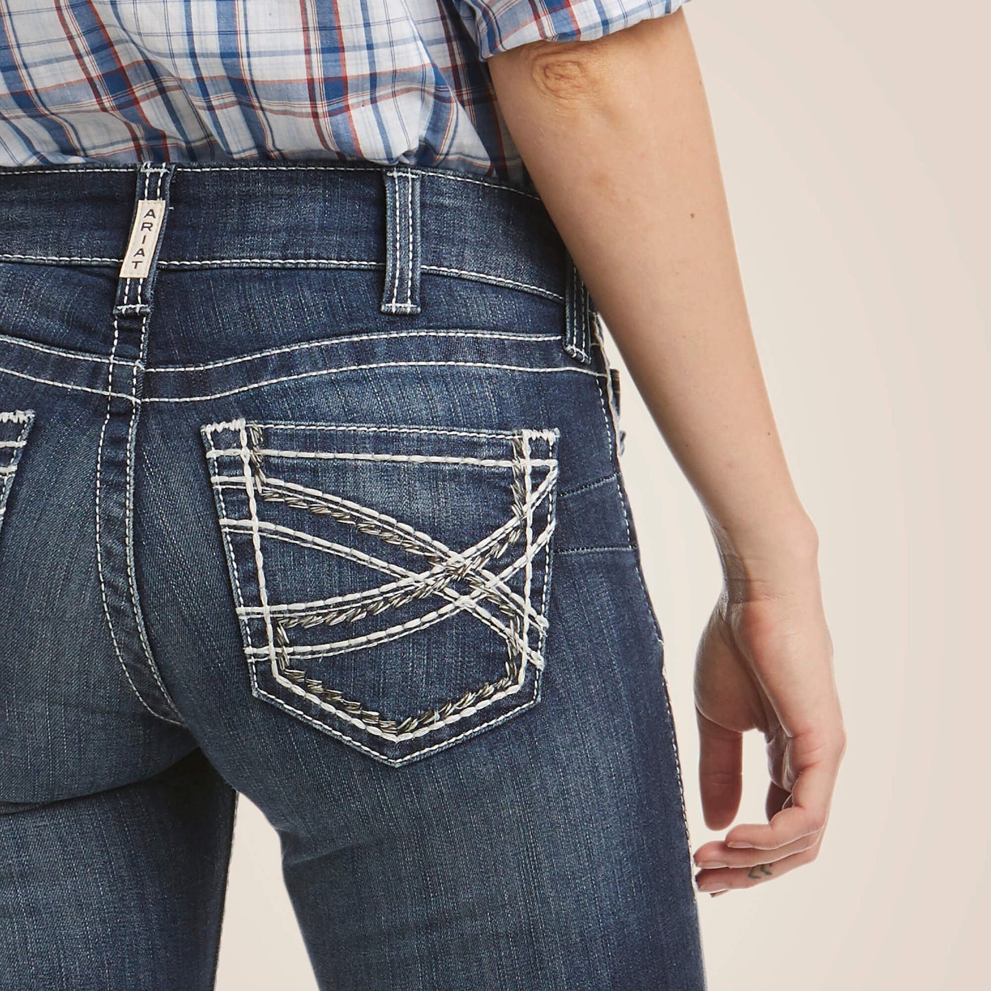 R.E.A.L. Mid Rise Stretch Entwined Boot Cut Jean Women | Ariat outlet