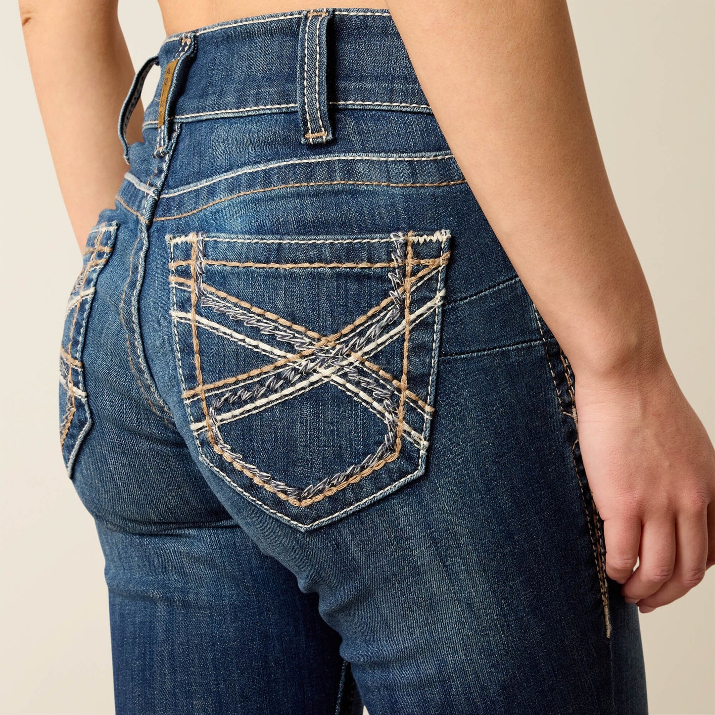 R.E.A.L. Mid Rise Stretch Entwined Festival Boot Cut Jean Women | Ariat online shop