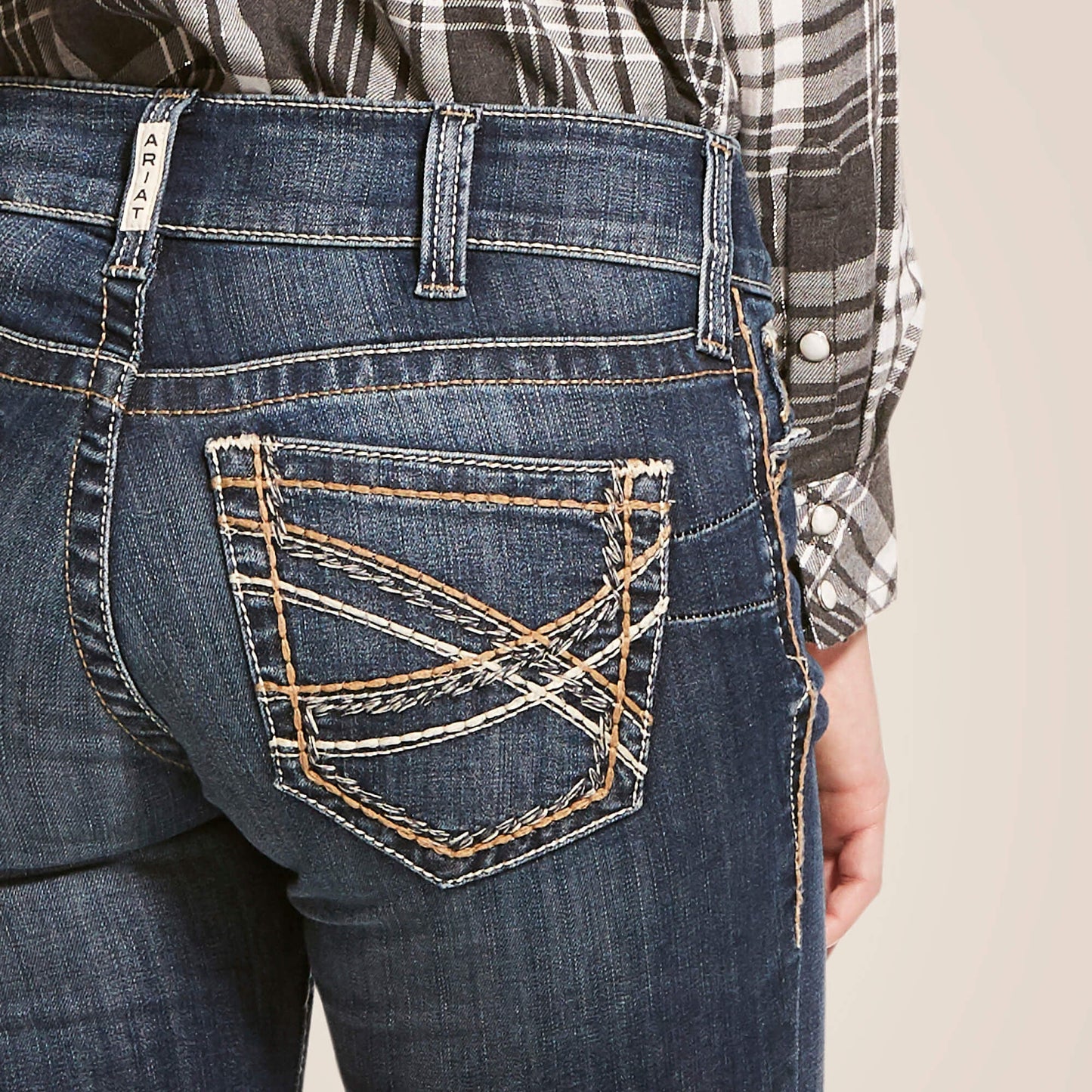 R.E.A.L. Mid Rise Stretch Entwined Festival Boot Cut Jean Women | Ariat online shop