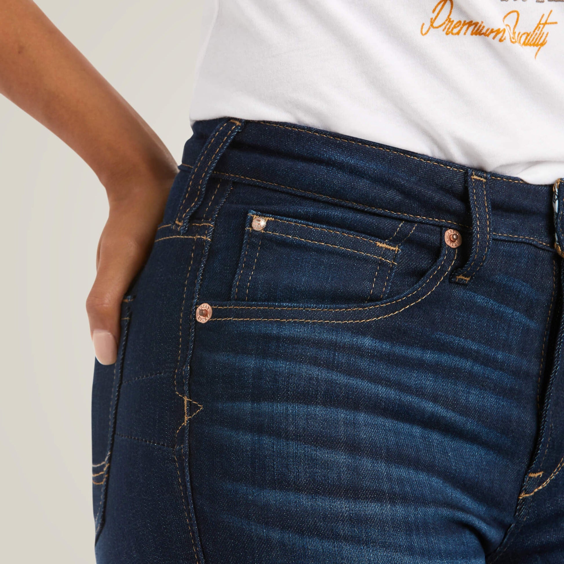 R.E.A.L. High Rise Ballary Boot Cut Jean Women | Ariat discount