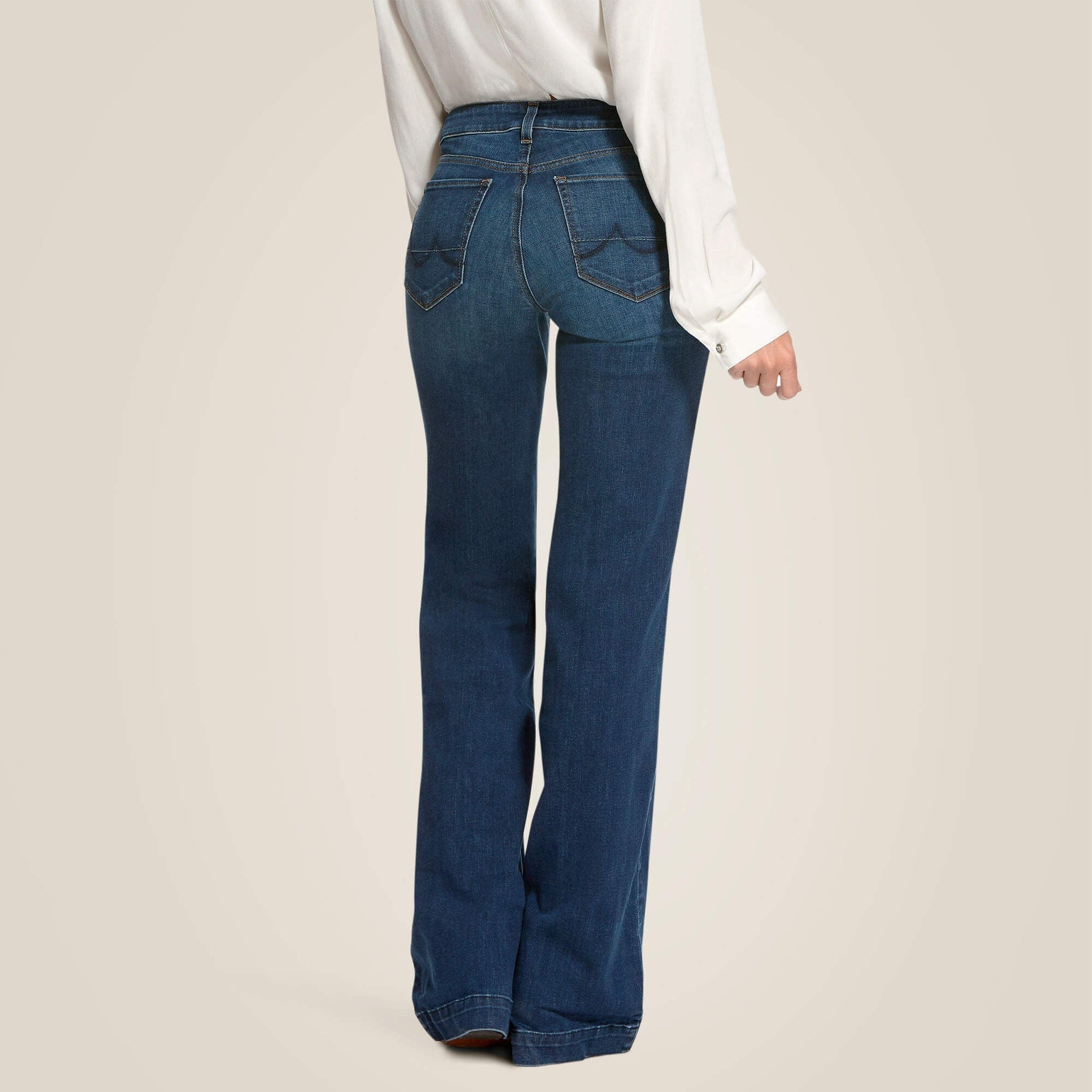 Trouser Mid Rise Stretch Kelsea Wide Leg Jean Women | Ariat for sale