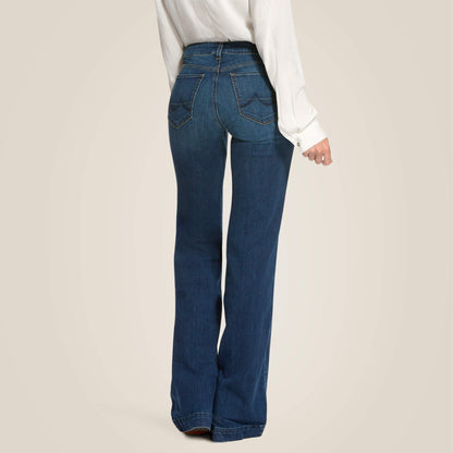 Trouser Mid Rise Stretch Kelsea Wide Leg Jean Women | Ariat for sale