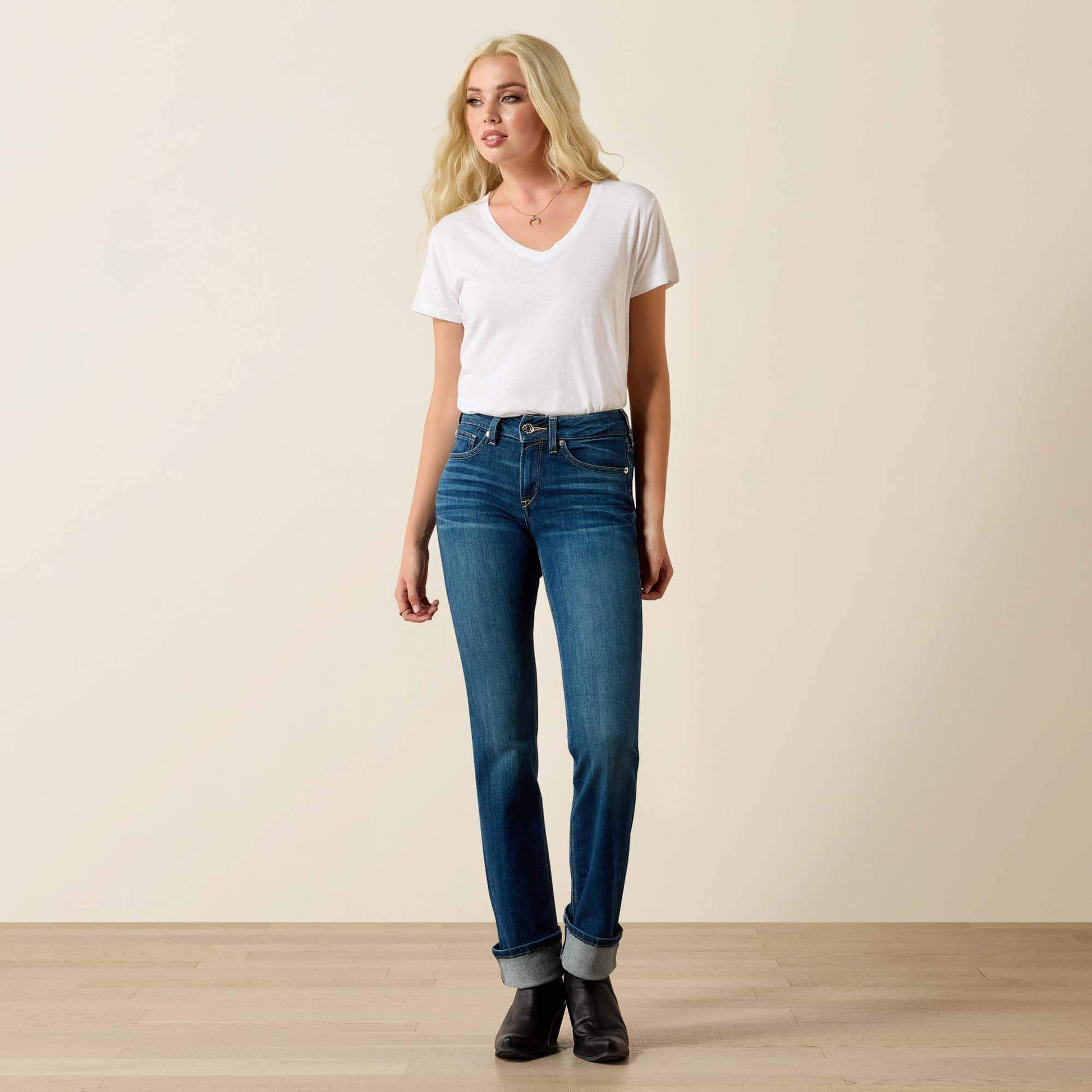 R.E.A.L. Perfect Rise Abby Straight Jean Women | Ariat discount
