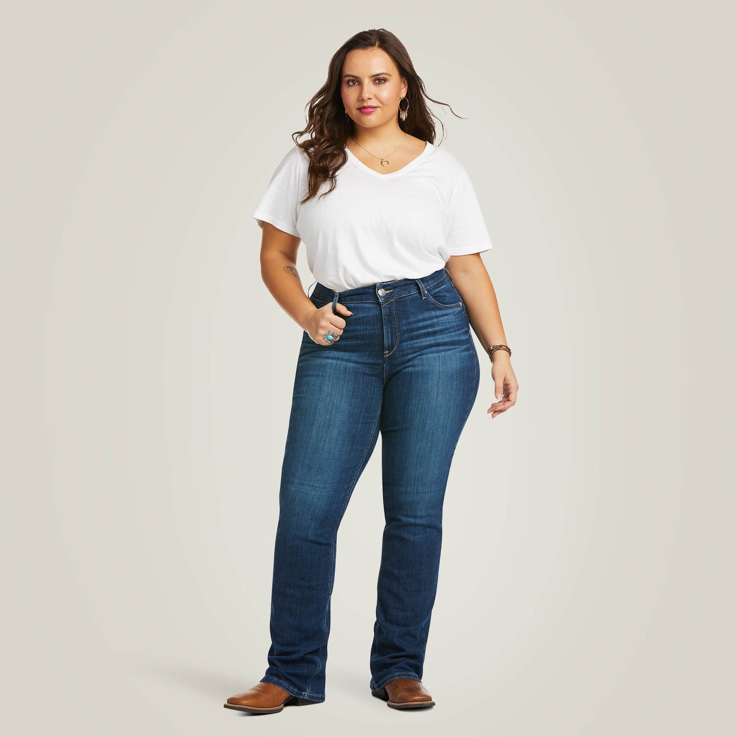 R.E.A.L. Perfect Rise Abby Straight Jean Women | Ariat discount