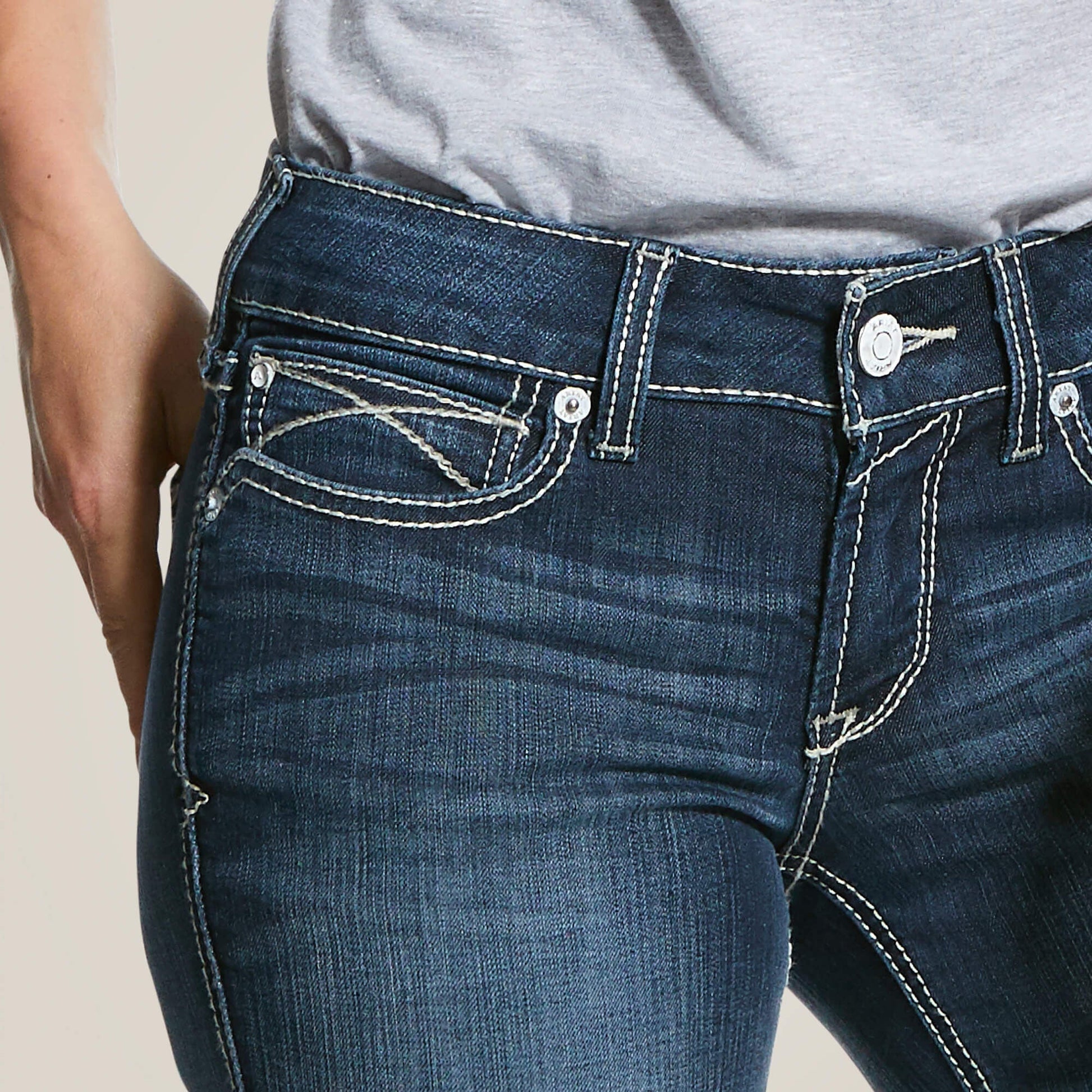 R.E.A.L. Mid Rise Arrow Fit Stretch Shayla Boot Cut Jean Women | Ariat on sale