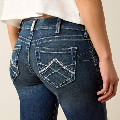 R.E.A.L. Mid Rise Stretch Icon Stackable Straight Leg Jean Women | Ariat for sale