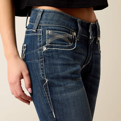 R.E.A.L. Mid Rise Stretch Ivy Stackable Straight Leg Jean Women | Ariat discount