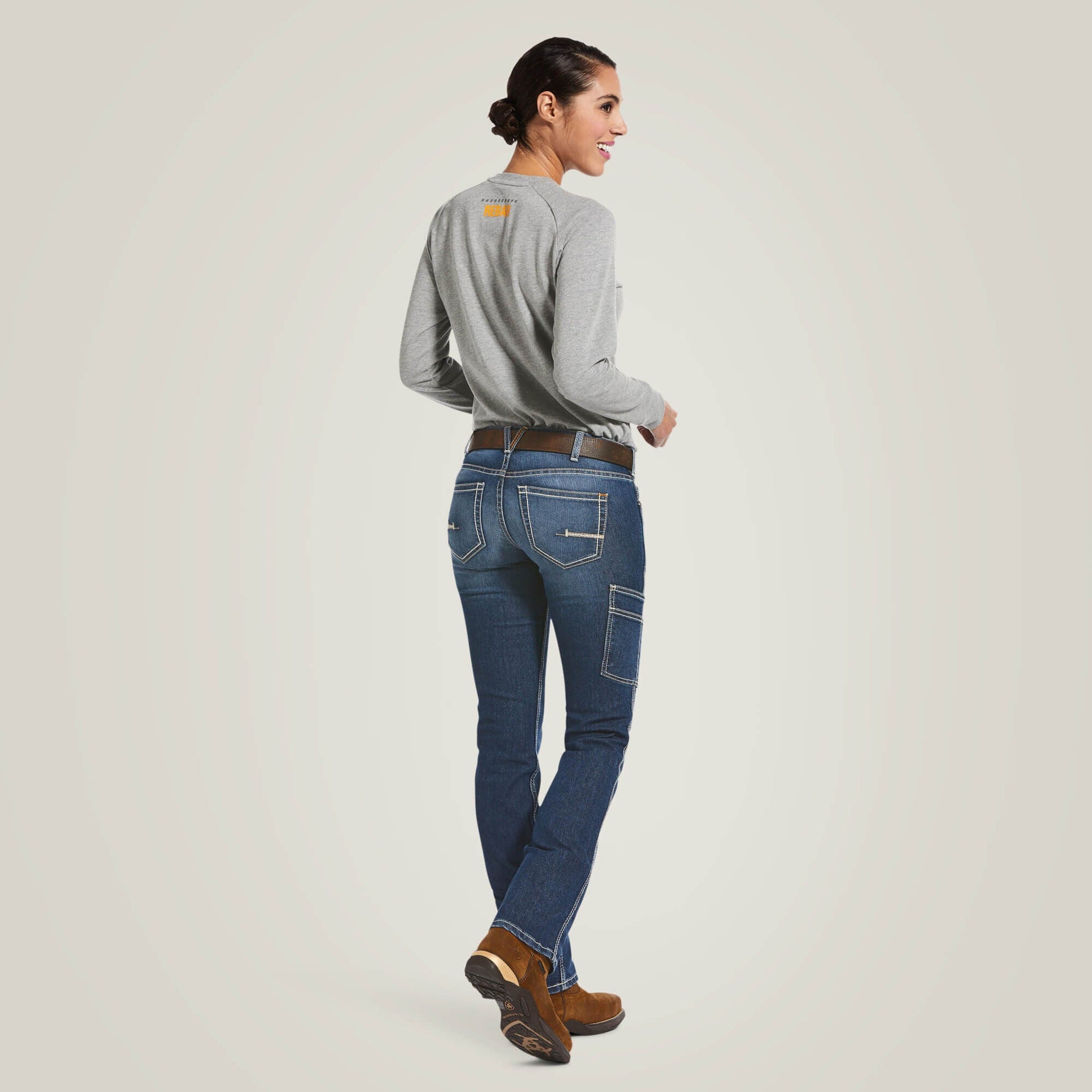 Rebar DuraStretch Riveter Straight Leg Jean Women | Ariat sale