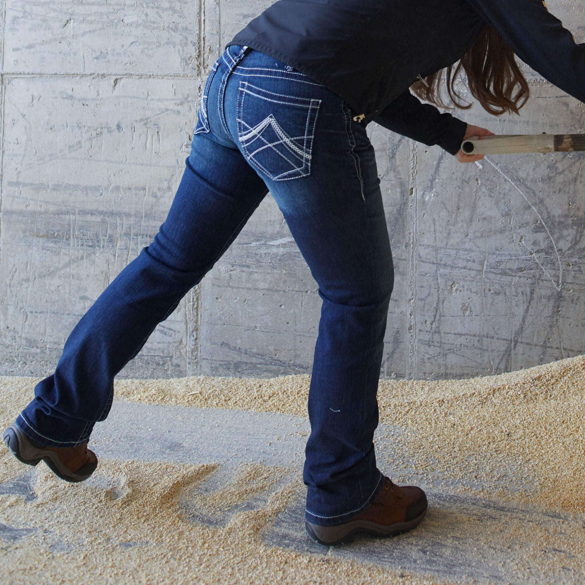 R.E.A.L. Mid Rise Stretch Whipstitch Boot Cut Jean Women | Ariat online
