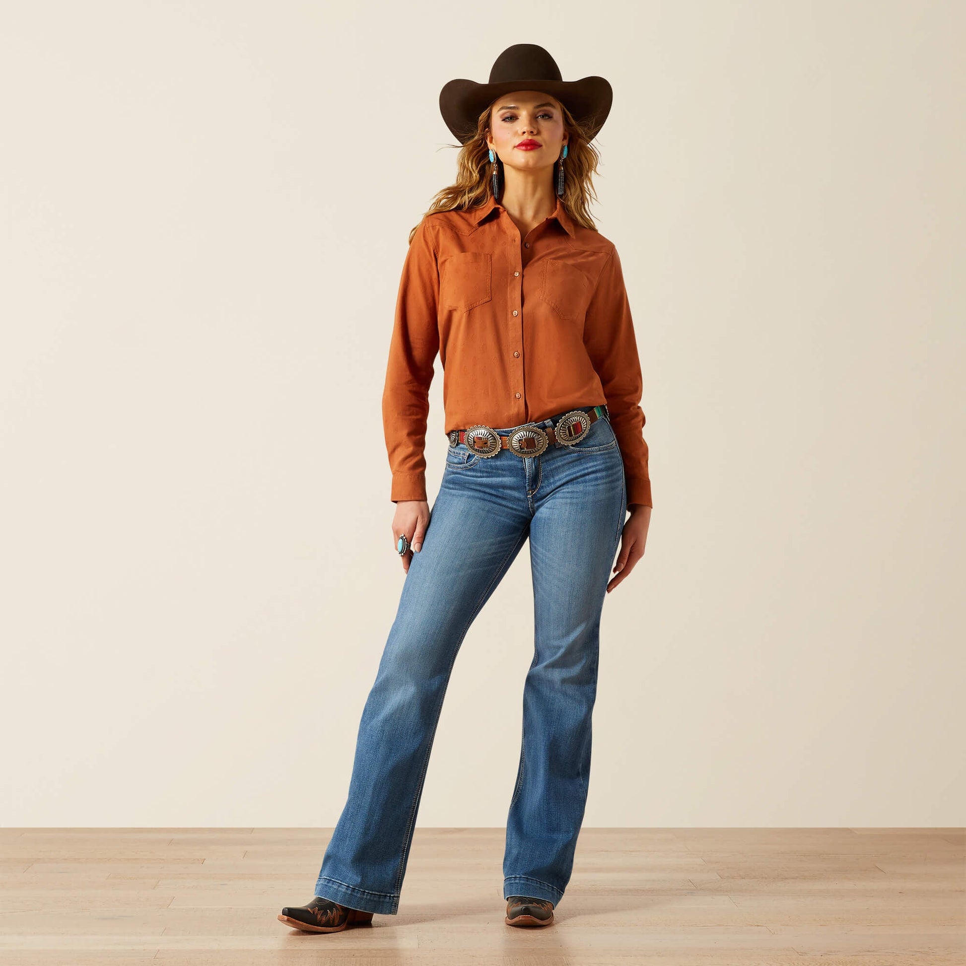 Perfect Rise Isabelle Wide Trouser Jeans Women | Ariat outlet