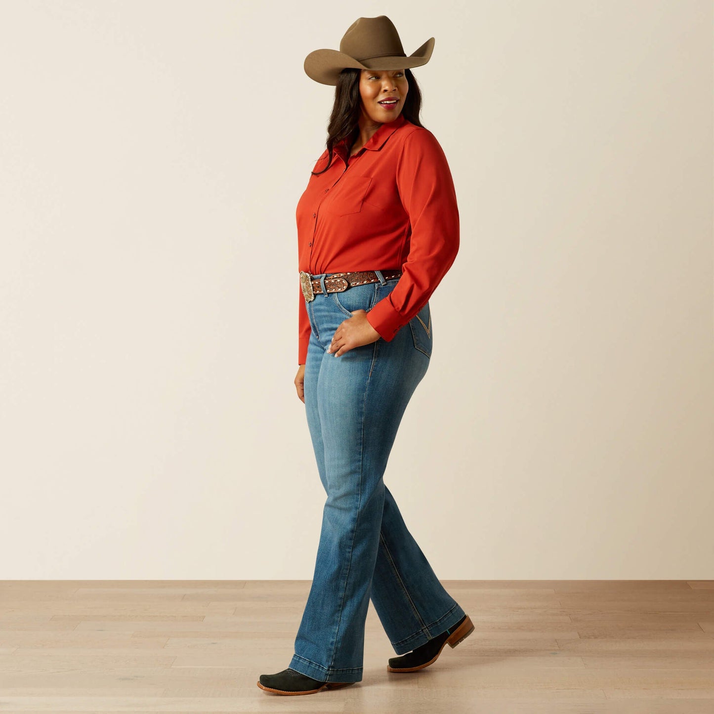 Perfect Rise Isabelle Wide Trouser Jeans Women | Ariat outlet