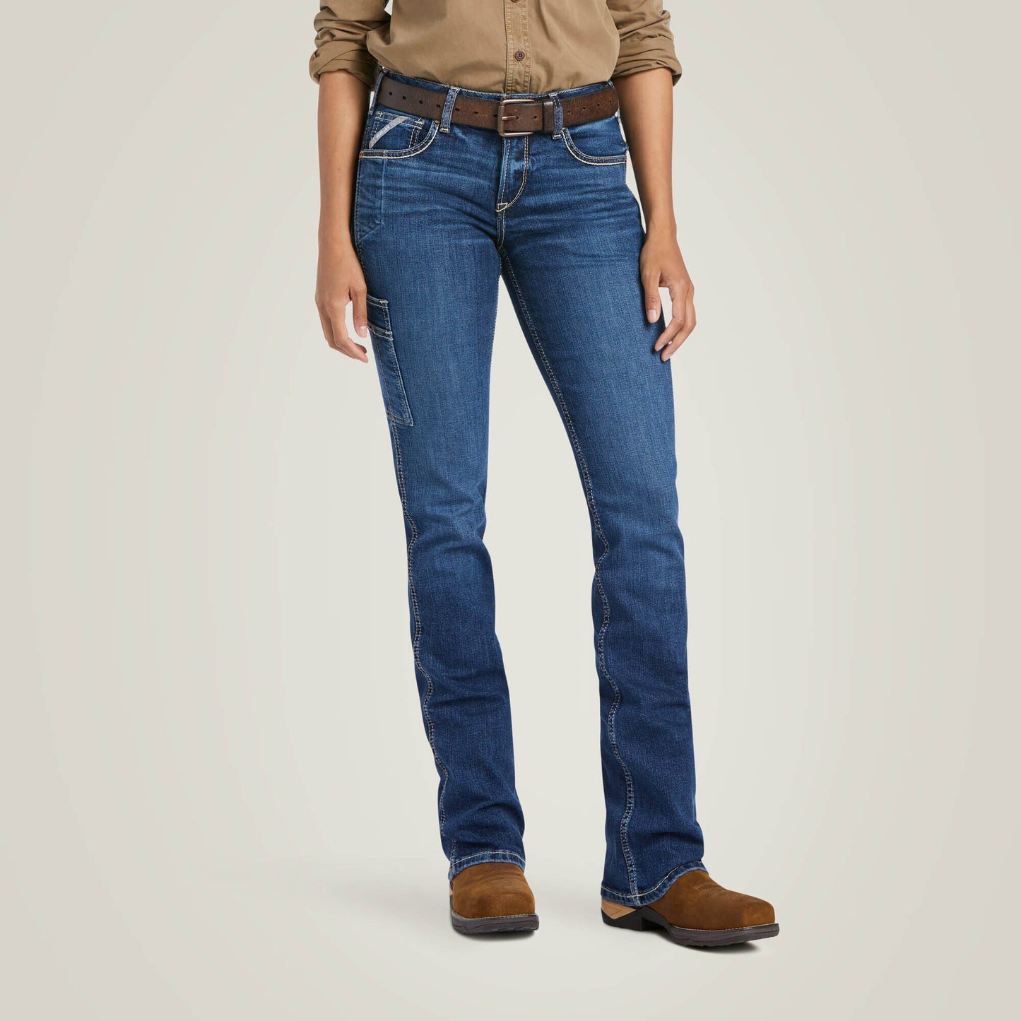 Rebar Work Flex Perfect Rise Riveter Boot Cut Jean Women | Ariat for sale