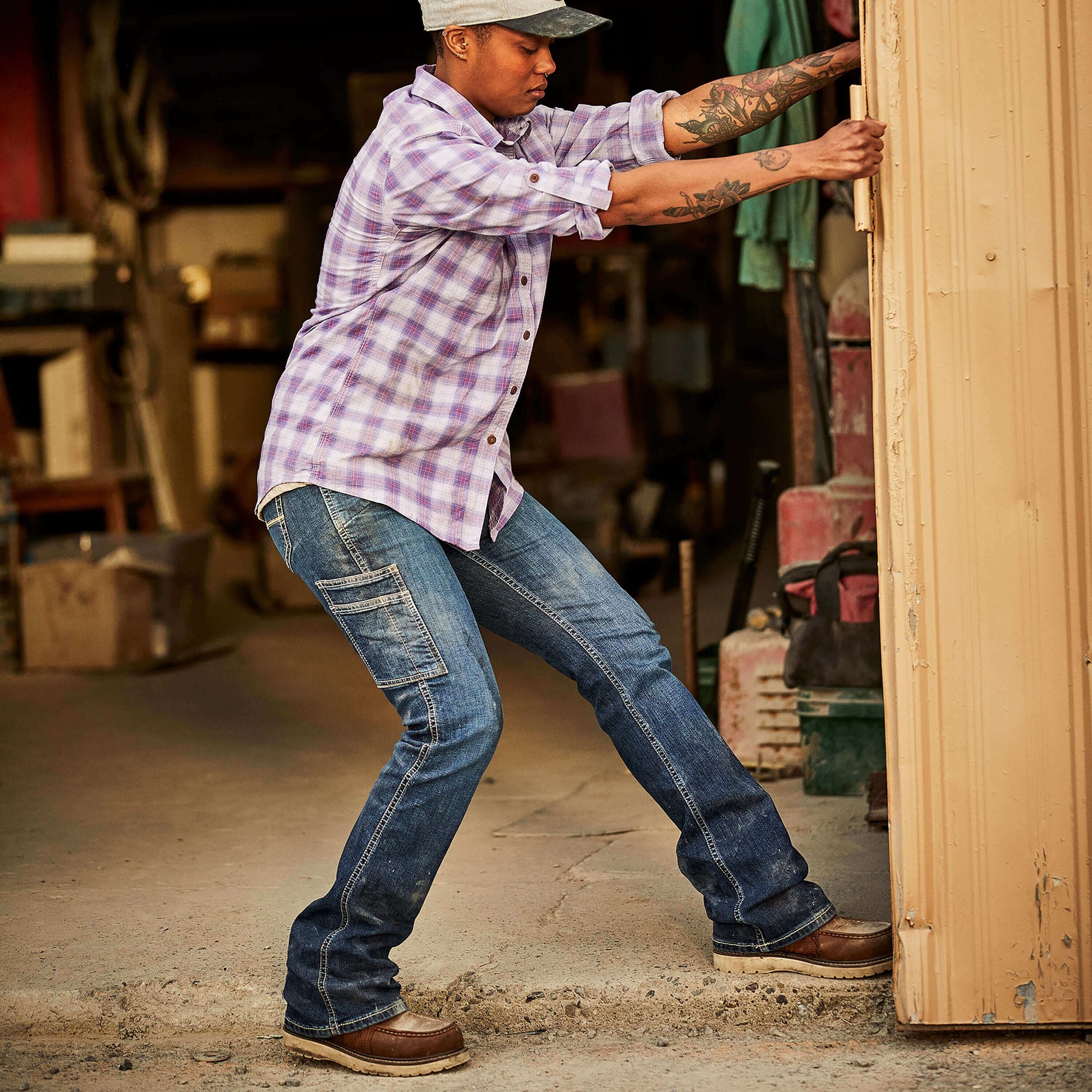 Rebar Work Flex Perfect Rise Riveter Boot Cut Jean Women | Ariat for sale