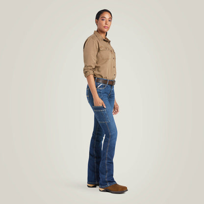 Rebar Work Flex Perfect Rise Riveter Boot Cut Jean Women | Ariat for sale