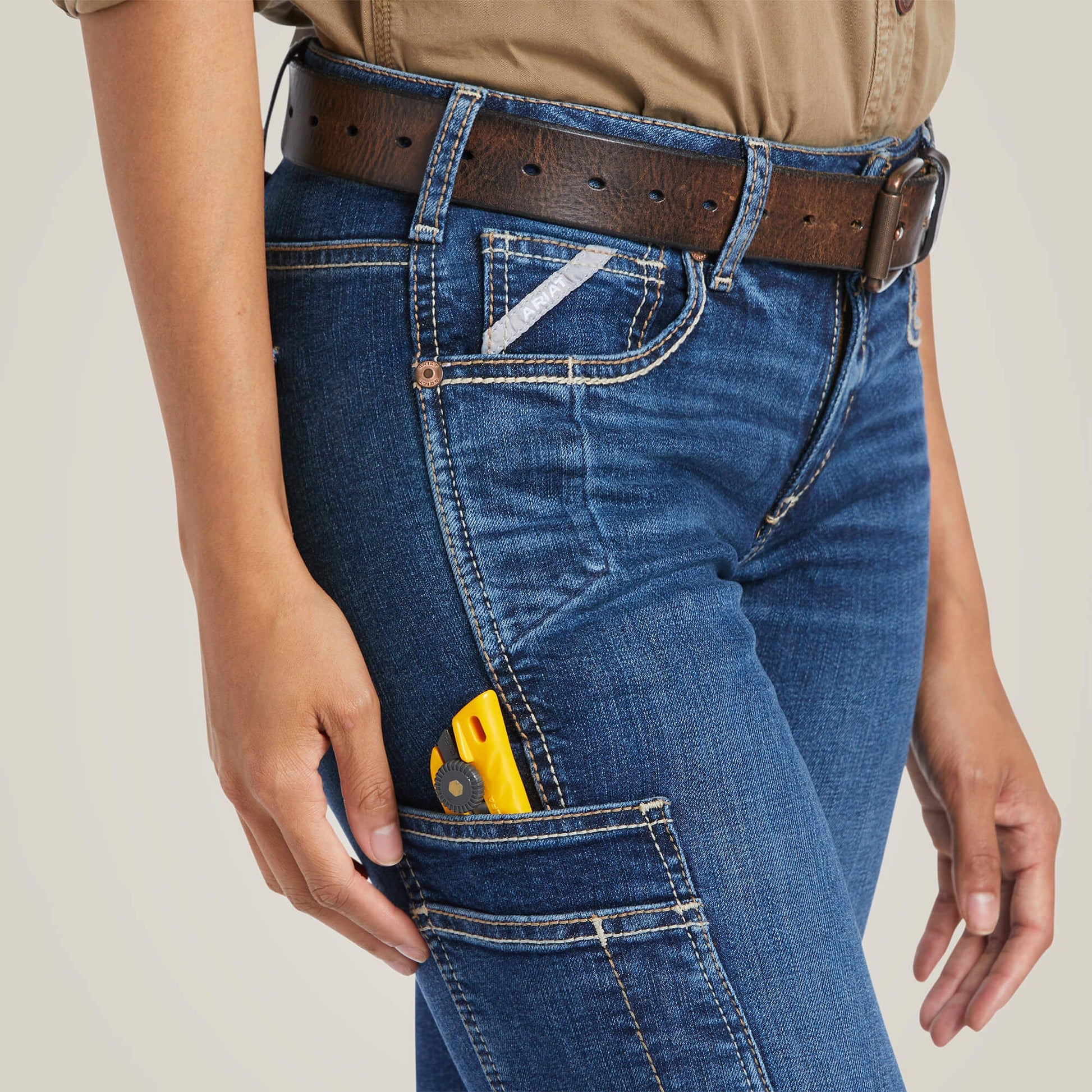 Rebar Work Flex Perfect Rise Riveter Boot Cut Jean Women | Ariat for sale
