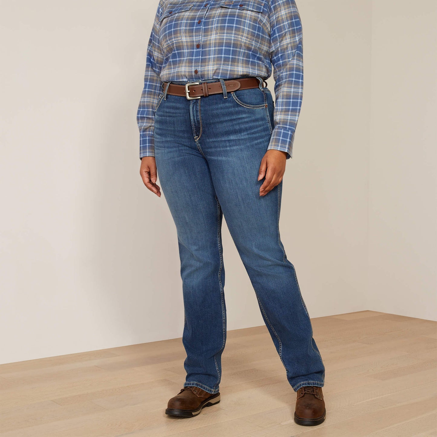 Rebar High Rise Riveter Straight Jean Women | Ariat online