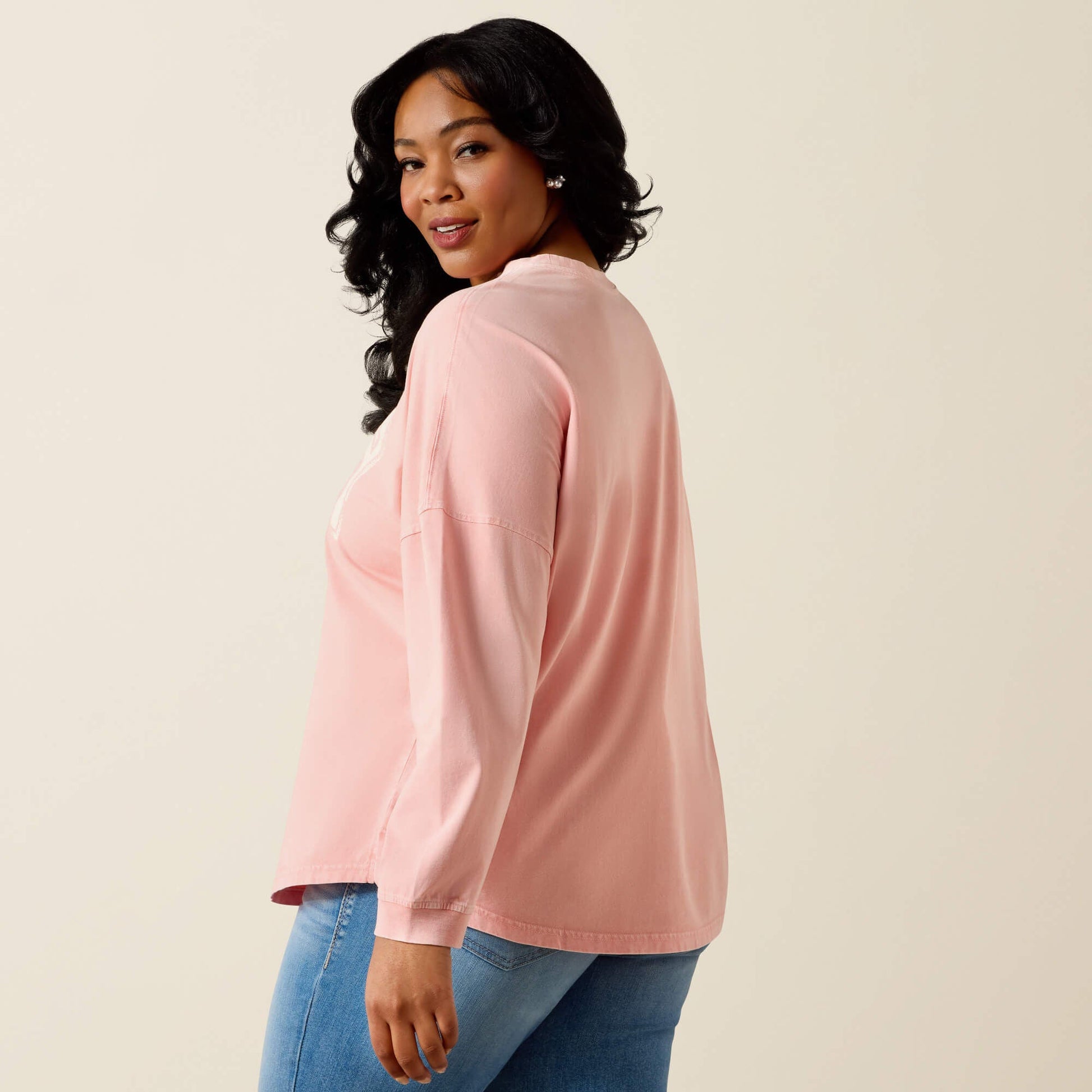 Canvas Oversized Long Sleeve T-Shirt Women | Ariat online