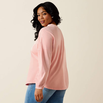 Canvas Oversized Long Sleeve T-Shirt Women | Ariat online