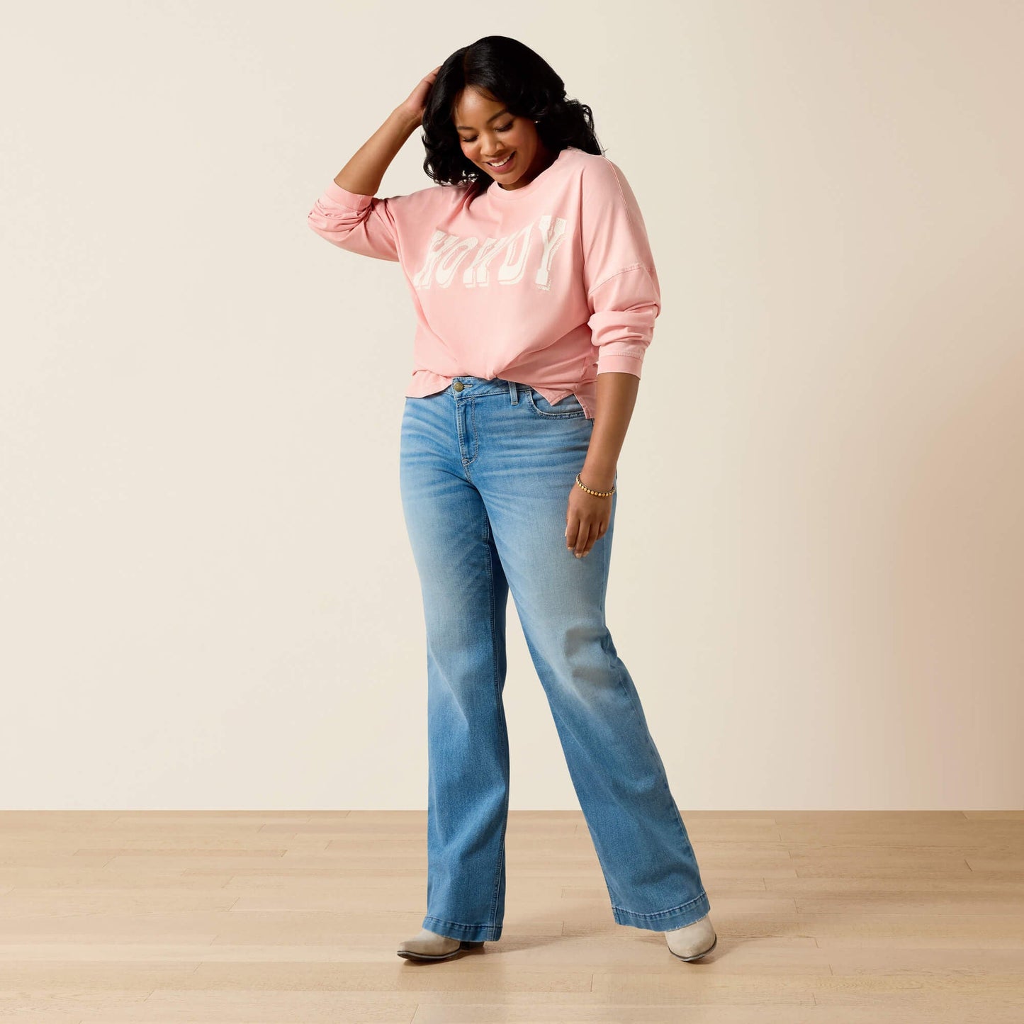 Canvas Oversized Long Sleeve T-Shirt Women | Ariat online