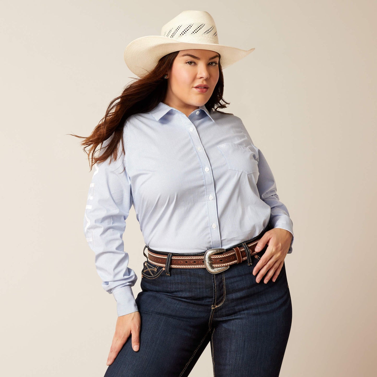 Team Kirby Stretch Shirt Women | Ariat discount